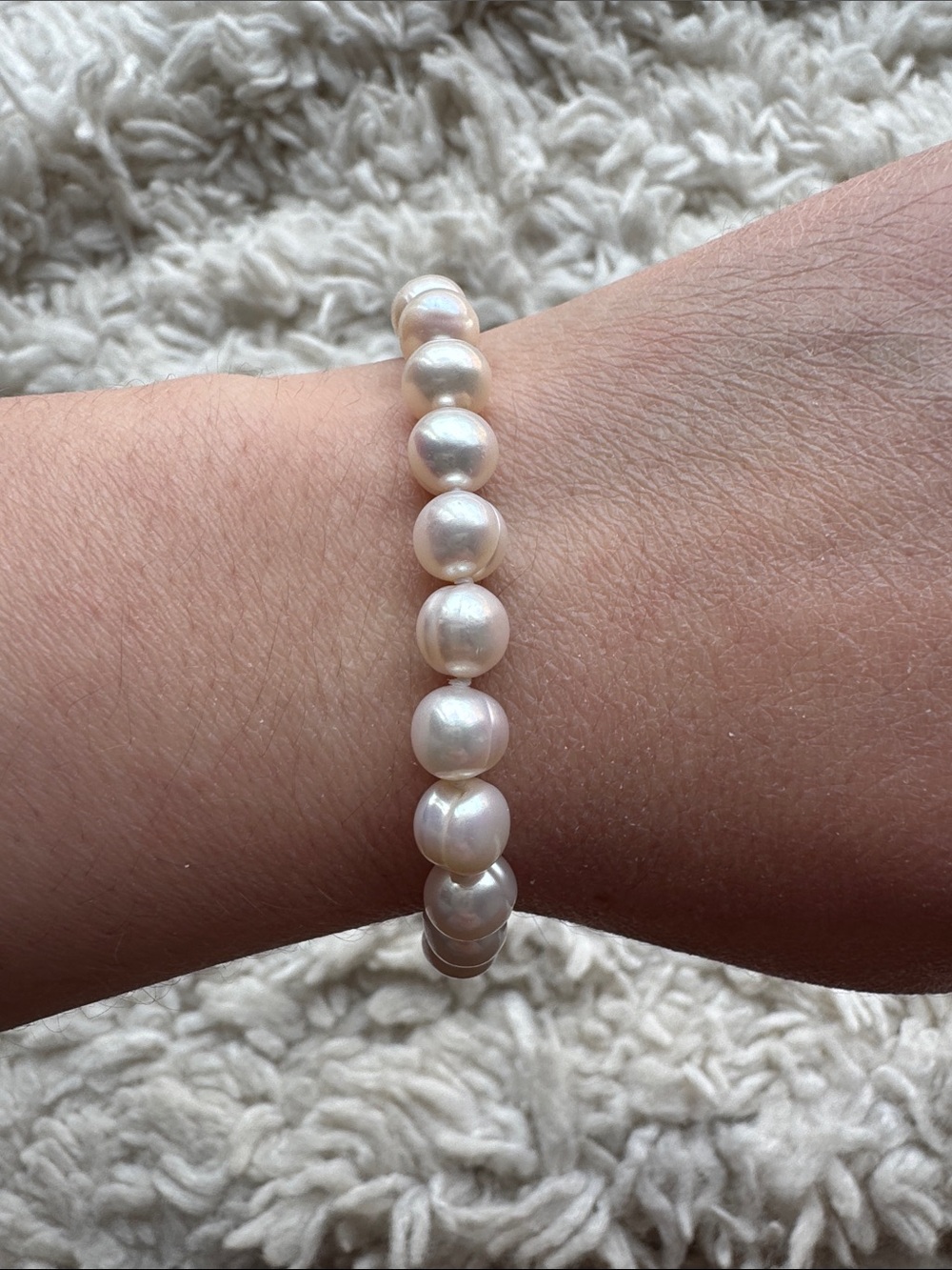 Sterling Large‎ Pearl Bracelet